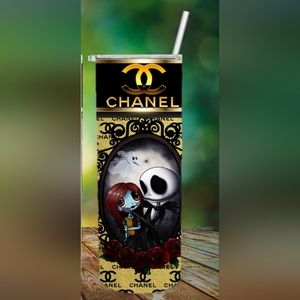 Jack Skellington and Sally tumbler